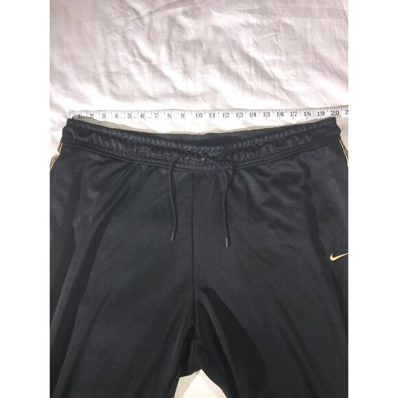 Nike Women's Black & Gold Swoosh Athletic Sweatpants Joggers - Picture 6 of 10